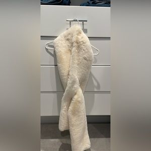 Off white fur scarf